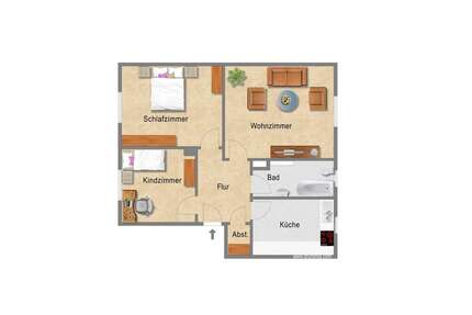 Wohnung zum Mieten in Essen 534,00 € 69.7 m²