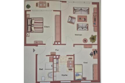 Provisionsfreie vermietete 3-Zimmer-Wohnung - Greven