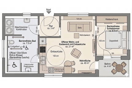 Wohnung zum Kaufen in Niestetal 200.000,00 € 40 m²