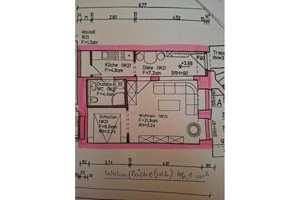 Mietwohnung - 346,00&nbsp;EUR Kaltmiete, ca.&nbsp; 46,10&nbsp;m&sup2; in Bautzen (PLZ: 02625)