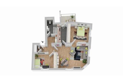 Helle 3 ZKB mit großem Balkon, EBK & Stellplatz in Niederbieber - Neuwied Feldkirchen