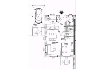 Moderne DHH – 3 ZKB, Garten, Carport, FBH, WP - Visbek