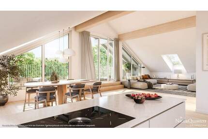 4-Zi-DG-Wohn(t)raum! Sehr großzügiger Wohnbereich, Wohndiele z.B. für Homeoffice u. breiter Loggia - Haar Gronsdorf