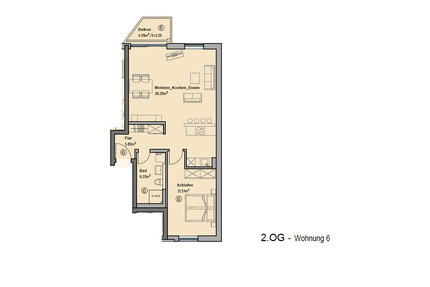 Wohnung zum Mieten in Augsburg 1.340,00 € 67 m²