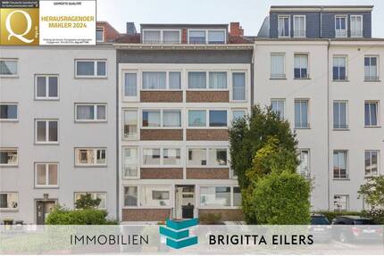 Ohne Käuferprovision: Helle 2-Zimmer-Wohnung mit Westbalkon in ruhiger Lage nahe der Bremer City! - Bremen Bahnhofsvorstadt