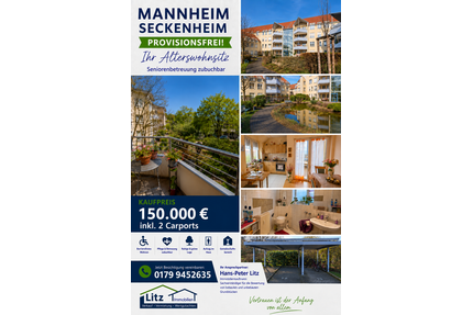 Wohnung zum Kaufen in Mannheim 150.000,00 € 43 m²