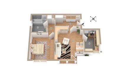 Helle, geräumige 2-Zimmer- Dachgeschoßwohnung in Schifferstadt