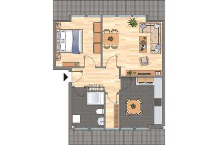 Wohnung zum Mieten in Zeven 539,00 € 56.03 m²