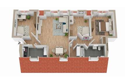 Wohnung zum Kaufen in Dummerstorf 150.000,00 € 91.85 m²