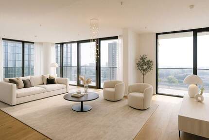 EDEN Erstbezug! Premium Fünf-Zimmer-Wohnung mit spektakulärem Skylineblick - Frankfurt am Main Gallus