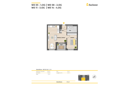 Wohnung zum Kaufen in Ehrenfeld 427.900,00 € 57 m²