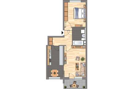Wohnung zum Mieten in Grünstadt 519,00 € 58.48 m²