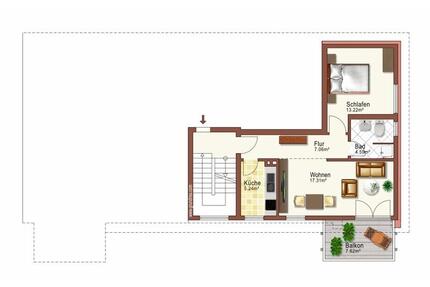 Komplett renoviert: zentrale 2-Zimmer-Wohnung - Dortmund Hörde