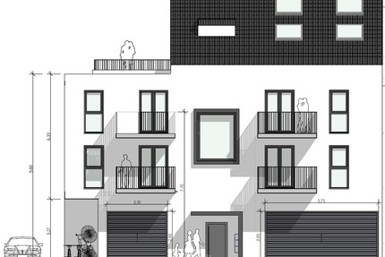 !Baugrundstück!MFH Mehrfamilienhaus 398m²Wfl.7WG. Einfamilienhaus - Augsburg Lechhausen