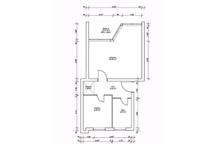 1 Zimmer 43 qm nahe U-Bhf Scharnweberstr Reinickendorf - Berlin