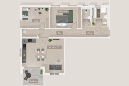 Wohnung zum Kaufen in Furth 540.792,00 € 93.24 m²