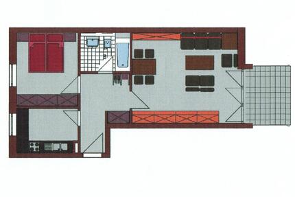 Schöne Zweizimmerwohnung zentral in Ampfing mit eigenem Gartenant