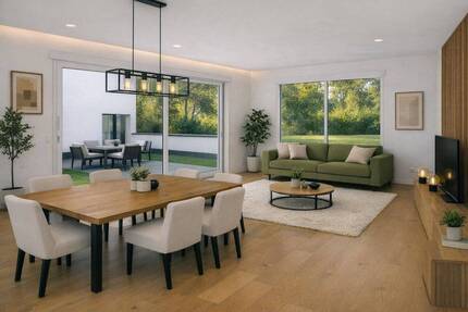Barrierefreie helle 4-Zimmer-Neubauwohnung mit privatem Garten - Freudenstadt