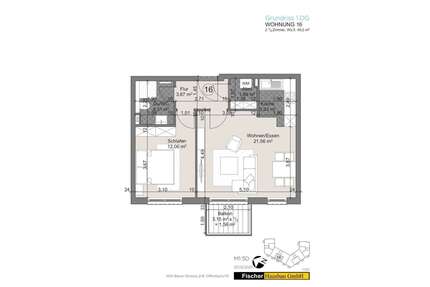 Wohnung zum Mieten in Offenbach am Main 904,00 € 49.2 m²