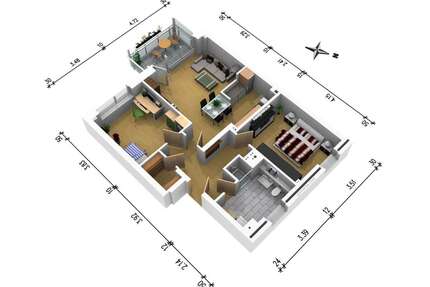Wohnung zum Mieten in Elmshorn 1.055,00 € 75.33 m²