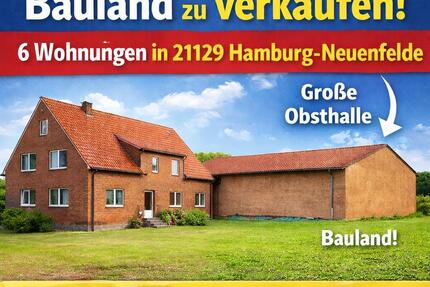 Mehrfamilienhaus mit Halle und Bauland in Hamburg-Neuenfelde