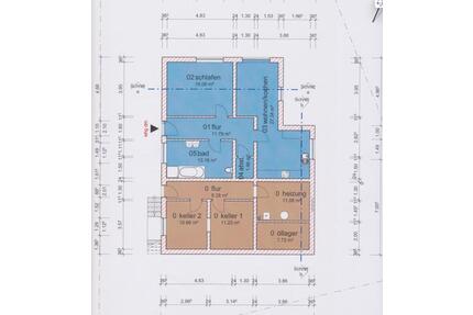 2 Zimmer, Küche Bad, Abstellraum mit Rasenterrasse und Parkplatz - Frankenberg (Eder)