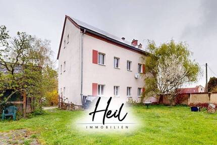 Freistehendes Mehrfamilienhaus mit 2 Wohneinheiten | Garten | Außenbar und Stellplätzen - Groitzsch Auligk