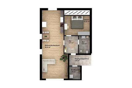 Schöne helle 2-Zimmerwohnung in Fürstenstein - Erstbezug