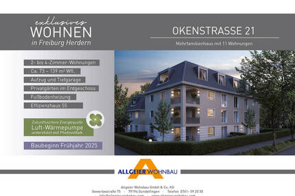 Komfort und Stil - 3-Zimmer-Wohnung mit Fußbodenheizung und Terrasse - Freiburg im Breisgau Herdern