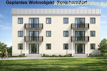 Projektiert 4-Zi-Neubauwohnung WFL ca. 104 m² Erdgeschosss mit Terrasse und eig. Gartenanteil Garage und Kfz-Stellplatz Bezug Frühjahr 2027. - Speichersdorf