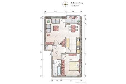 Preetz: 2-Zi Mietwohnung 930,-€ warm mit Balkon (59,4 m²)