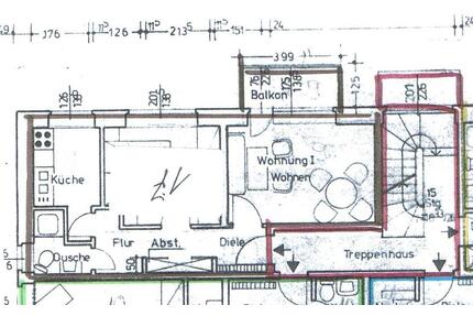 2 Zimmerwohnung im 2. OG mit Balkon - Lingen (Ems)