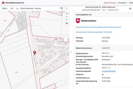 Grundstück mit Haus in der Wedemark OT Berkhof - Hambühren