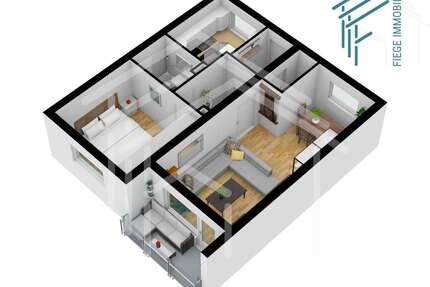 Wohnung zum Mieten in Hanau 625,00 € 57 m²