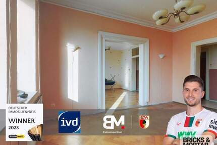 4,5-Zimmer-Altbauwohnung mit Balkon und Gestaltungspotenzial in Augsburg