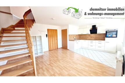 Individuelle Maisonettewohnung mit Vollausstattung - EBK, Dachterrasse, Gäste-WC - Chemnitz Bernsdorf