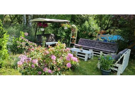 Schöner gepflegter 400qm Pachtgarten mit Bungalow - Wallhausen