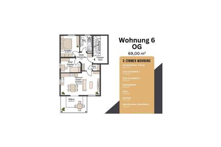3-Zimmer Wohnung in Gerolfing - 1.060,00&nbsp;EUR Kaltmiete, ca.&nbsp; 69,00&nbsp;m&sup2; in Ingolstadt (PLZ: 85049)