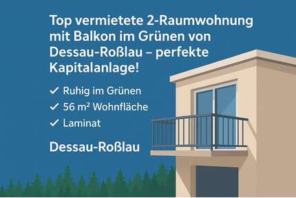 Wohnung zum Kaufen in Dessau-Roßlau 38.900,00 € 56.56 m²