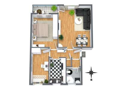 Wohnung zum Kaufen in Hamburg 299.000,00 € 68.38 m²