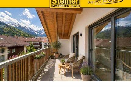 2-Zimmer-Dachgeschoss-Wohnung ca. 70 m², EBK, Balkon, Lift, Keller, TG a. W. - Garmisch-Partenkirchen