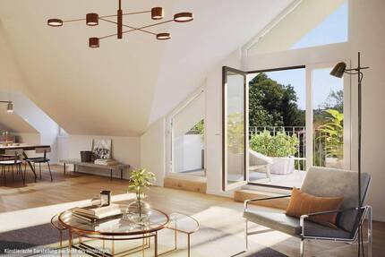 *BEZUGSFERTIG* ELEGANTE 4-ZIMMER-WOHNUNG MIT LOFT-CHARAKTER, GESCHÜTZTER DACHTERRASSE UND BALKON - Putzbrunn-Oedenstockach Solalinden