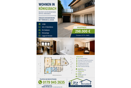 Wohnung zum Kaufen in Neustadt an der Weinstraße-Königsbach 298.000,00 € 101 m²