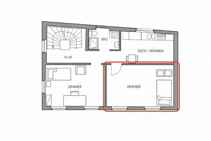 Zimmer in einer 2-er WG - 500,00&nbsp;EUR Kaltmiete, ca.&nbsp; 45,00&nbsp;m&sup2; in Trier (PLZ: 54290)