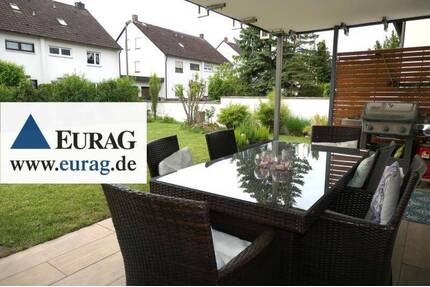 FÜ-Stein: Wohnen und Arbeiten - 5 Zi-EG Whg mit Garten + Souterrain mit 2-Zi, Garage