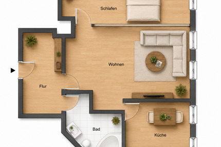 Wohnung zum Kaufen in Markkleeberg 125.000,00 € 47 m²
