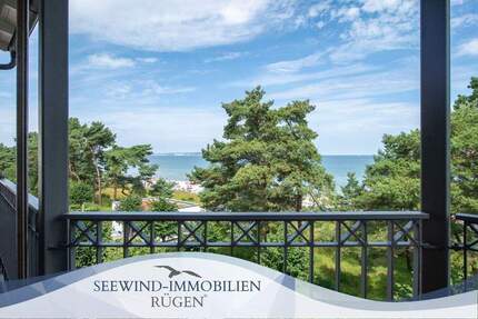 Unverbaubarer Meeresblick - Ferienwohnung mit Fahrstuhl im Ostseebad Binz auf der Insel Rügen