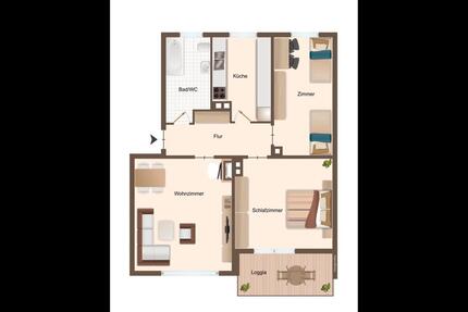 4 Zimmer Wohnung Provisionfrei - 319.000,00&nbsp;EUR Kaufpreis, ca.&nbsp; 70,00&nbsp;m&sup2; in Ostfildern (PLZ: 73760)