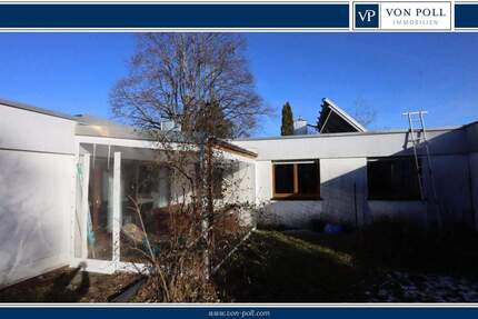 Sanierungsbedürftiger Eckbungalow in ruhiger und zentraler Lage von Ottobrunn