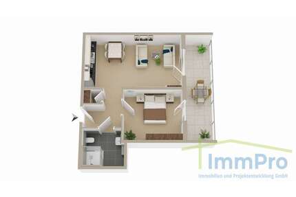 Wohnung zum Mieten in Ebhausen 780,00 € 60 m²